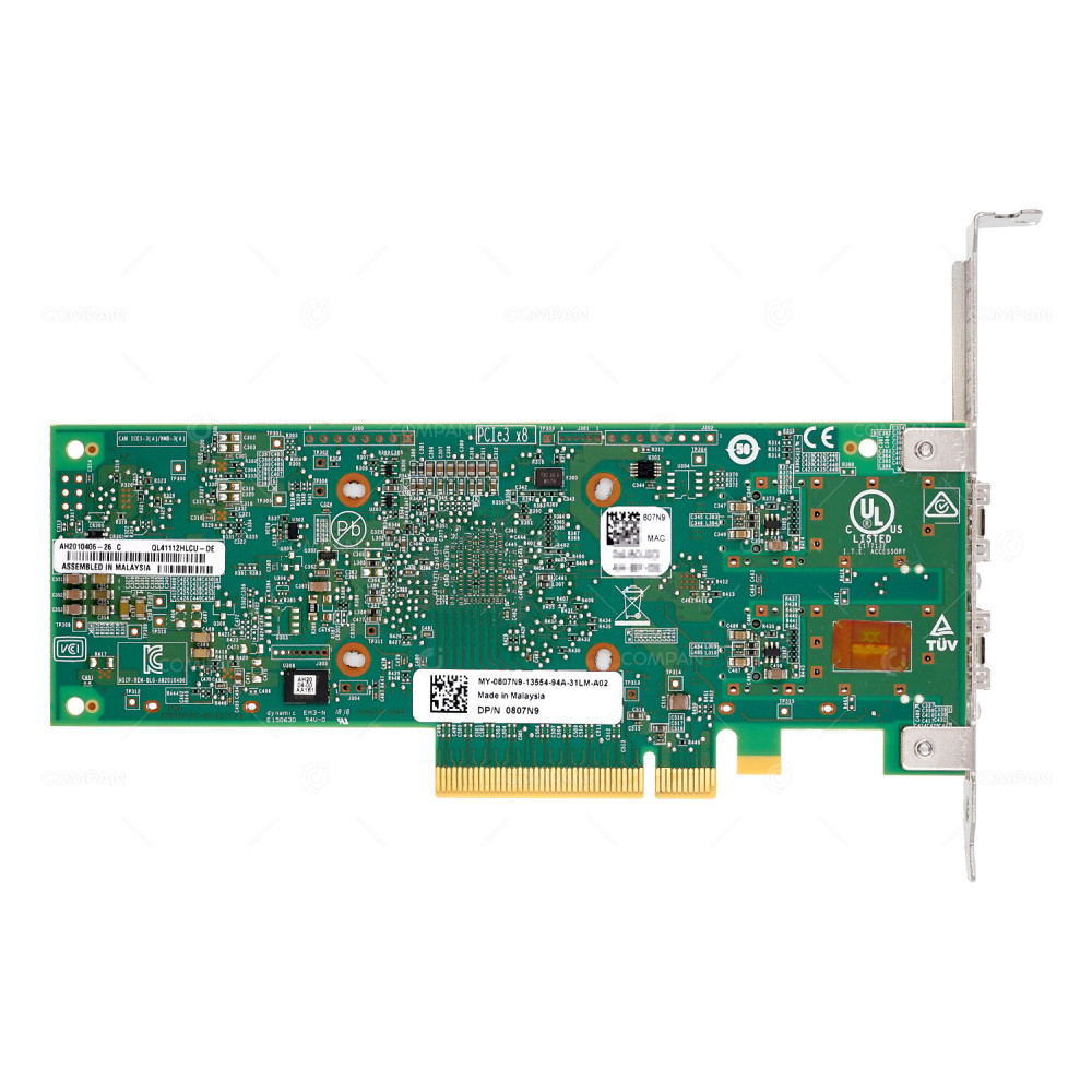 807N9  DELL QLOGIC QL41112 DUAL PORT 10GB SFP+ PCI-E ADAPTER